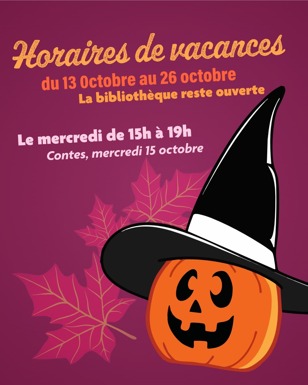 Horaires et jours fériés